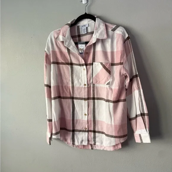 Plaid Button Down Shirts - Blue and Pink - Picture 5 of 5